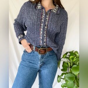 Vintage wool sweater, Winter Sweater